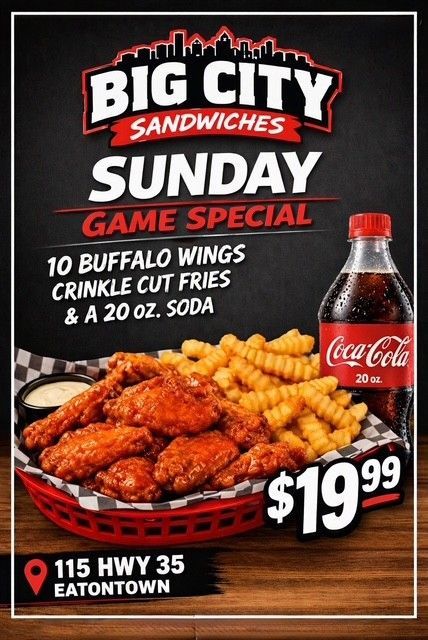 SUNDAY 10 WING SPECIAL